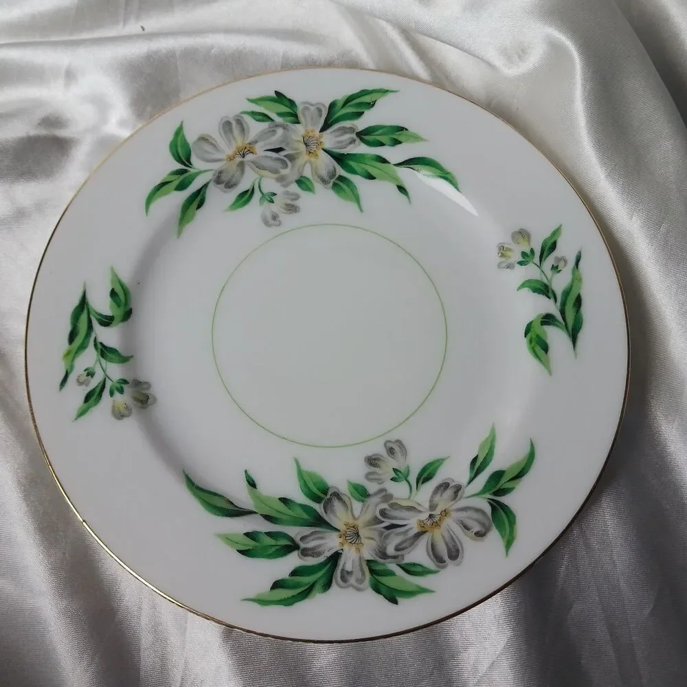 HIRA FINE CHINA JAPAN DESERT GARDENIA SALAD PLATE